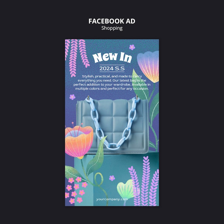 Shopping facebook ad template design
