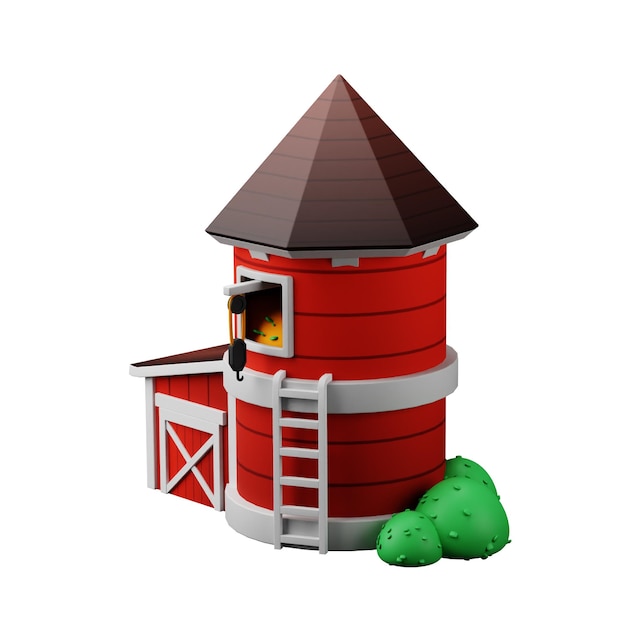 PSD silo 3d-ikon farmy