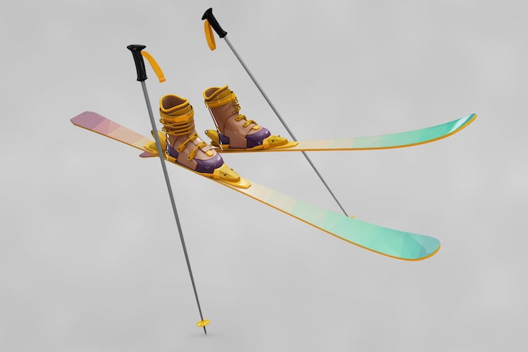 PSD ski mockup