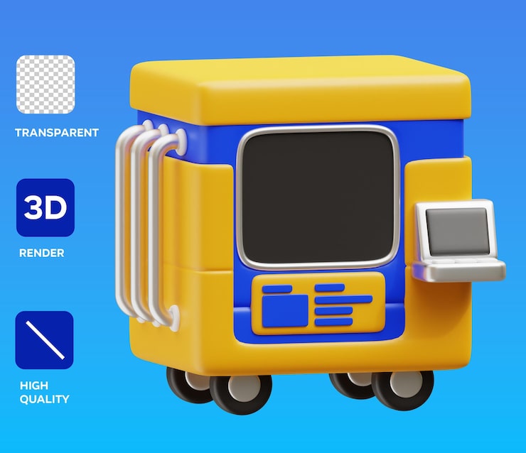 PSD sls 3d printer 3d-ikonillustration