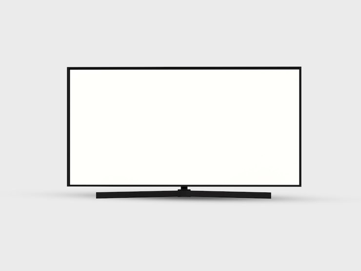 PSD 스마트 tv 화면 목업
