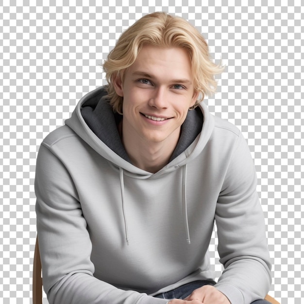 PSD smilende blond ung mann