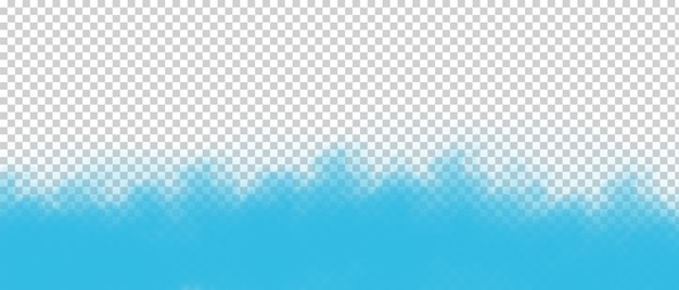 PSD 透明感のある柔らかな青い雲のエフェクト