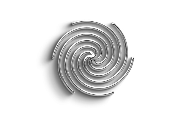 PSD sølv spirildesign