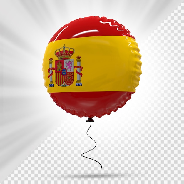 PSD spanien ballon flag 3d gengivelse