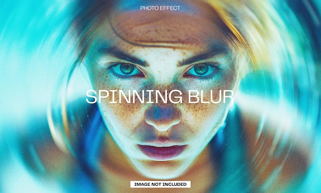 PSD spinning blur foto effect