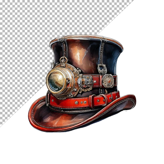 PSD steampunk høj hat med okular