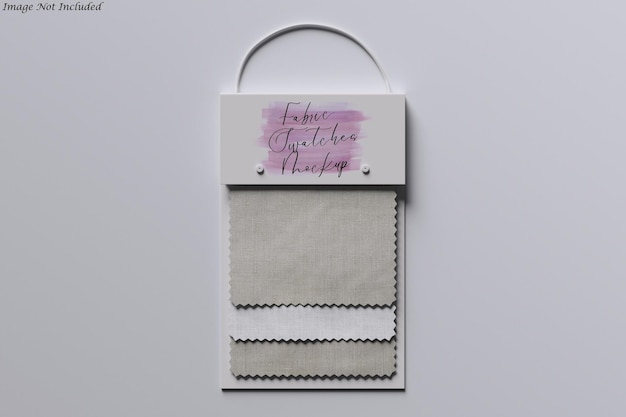 PSD stoffprøve mockup