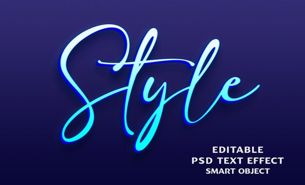 PSD 3d 文字效果設計的風格