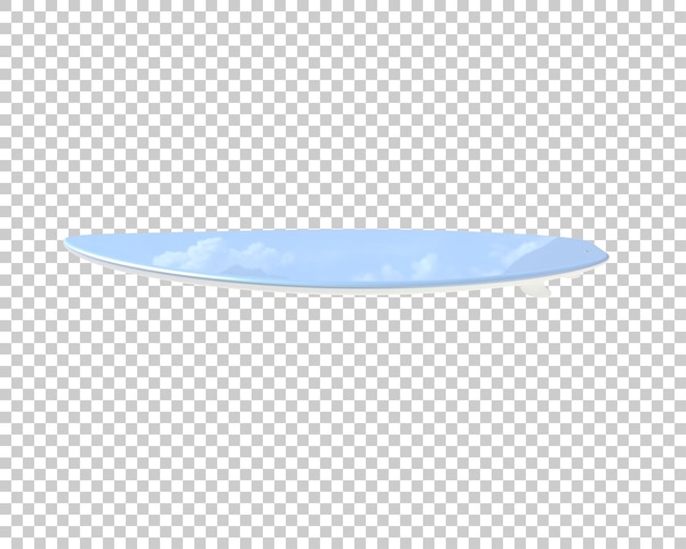 PSD 在背景中隔离的冲浪板 3d 渲染插图