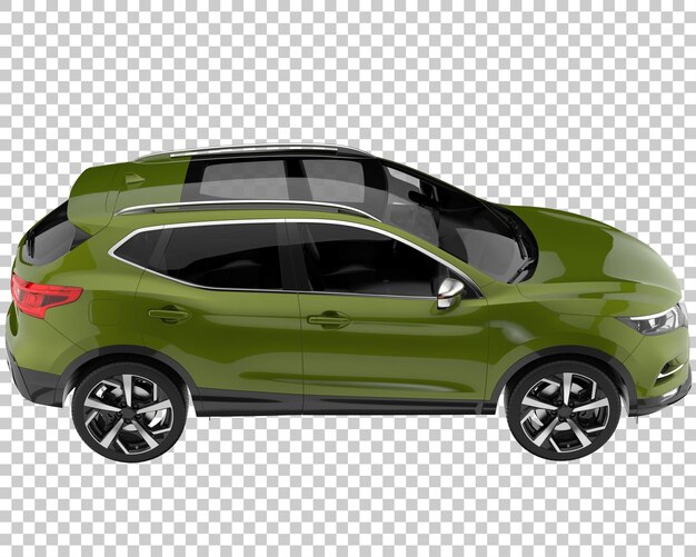 PSD suv på transparent baggrund. 3d-rendering - illustration