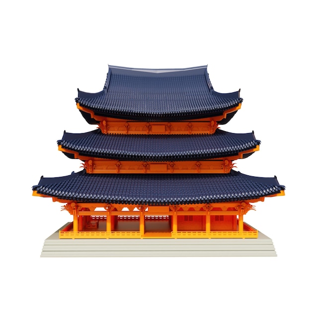 PSD sydkoreansk 3d-rendering