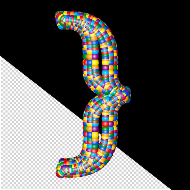PSD symbol kolorowych kul