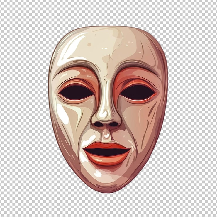 PSD teatermask isolerad transparent bakgrund