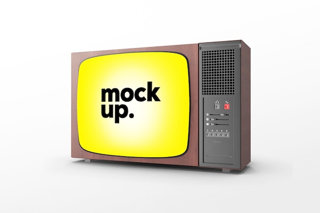 PSD televisioruutu, jossa lukee "mock up"