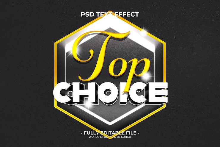 PSD 最佳選擇的3d標誌文字效果