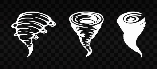 PSD tornado design på transparent bakgrunn