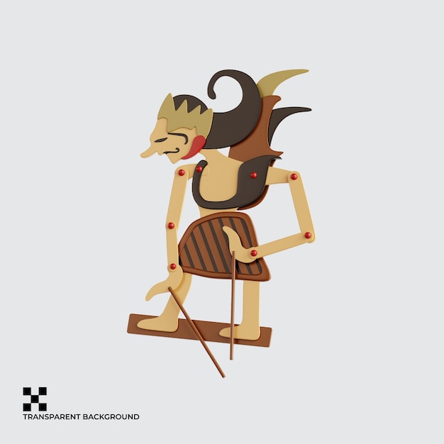 PSD traditionell wayang skuggdocka