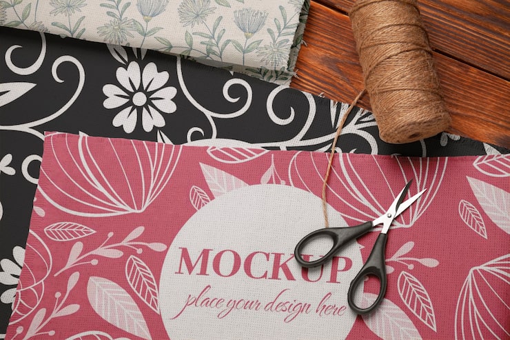 PSD tyg mockup design