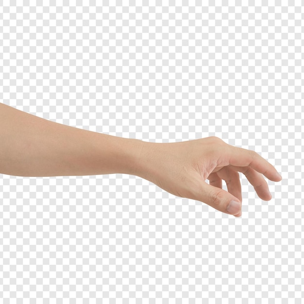 PSD uitgestoken menselijke hand