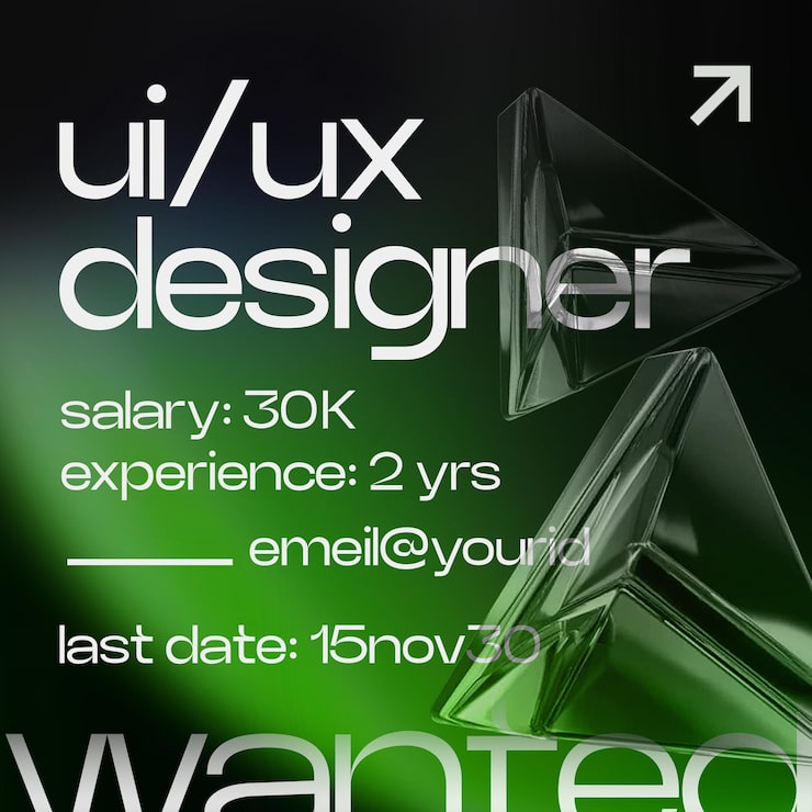 PSD 誠聘 ui/ux 設計師 - 招聘廣告
