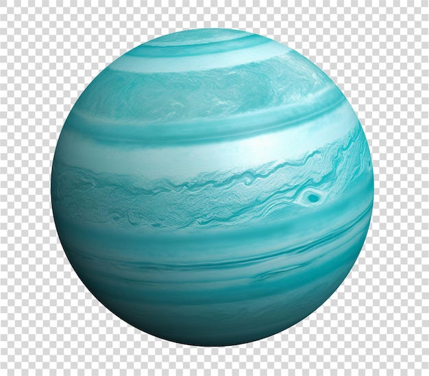PSD uranus planet på transparent baggrund