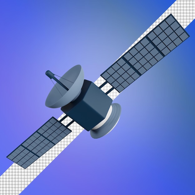 PSD uydu 3d render