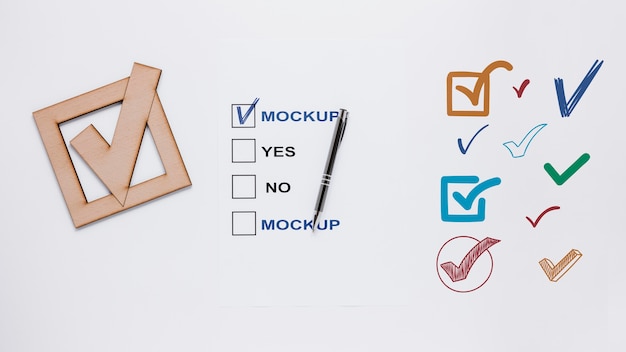 PSD valgmock-up med valg