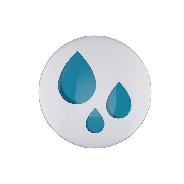 PSD vattendroppsikonbricka