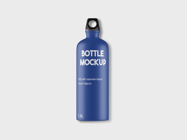 PSD vattenflaska mockup realistisk flaskmall