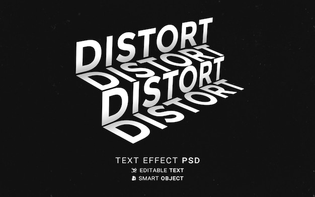 PSD verstoring teksteffect