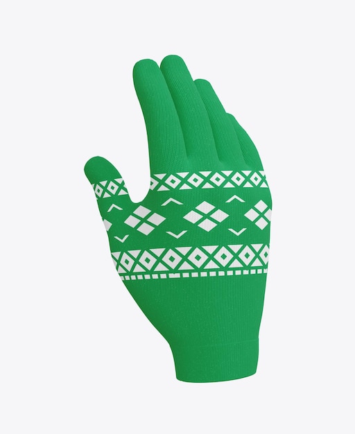 PSD vinterhandskar mockup