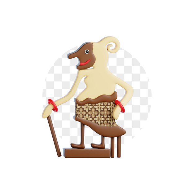 PSD wayang kulit 3d -ikoni