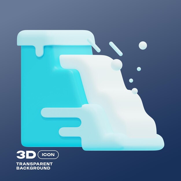 PSD 冬季3d插画图标