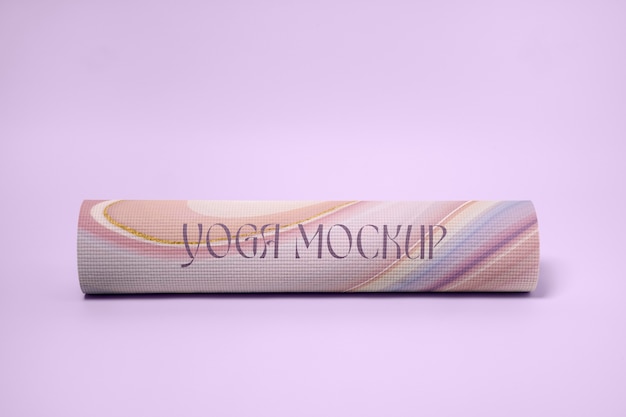 PSD yoga matte mockup design