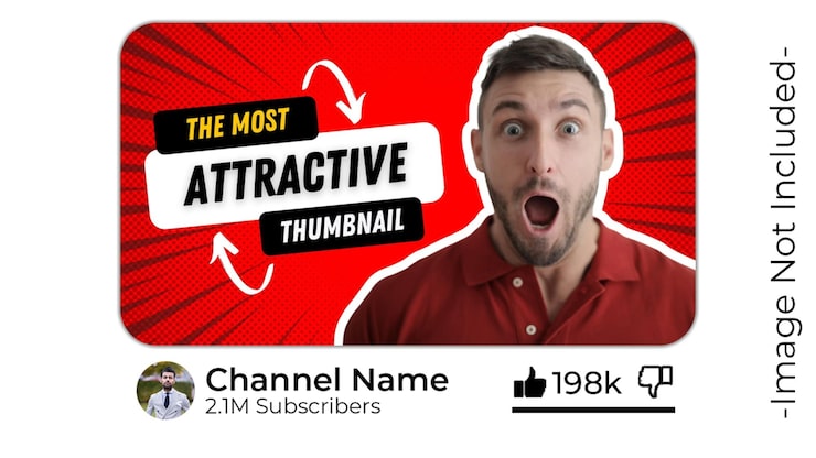 PSD youtube miniaturebillede mockup