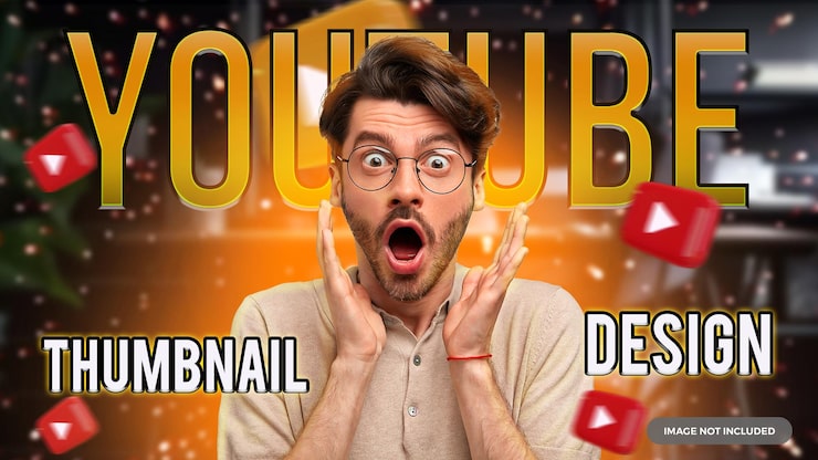 PSD youtube-pikkukuvan suunnittelu psd-malli