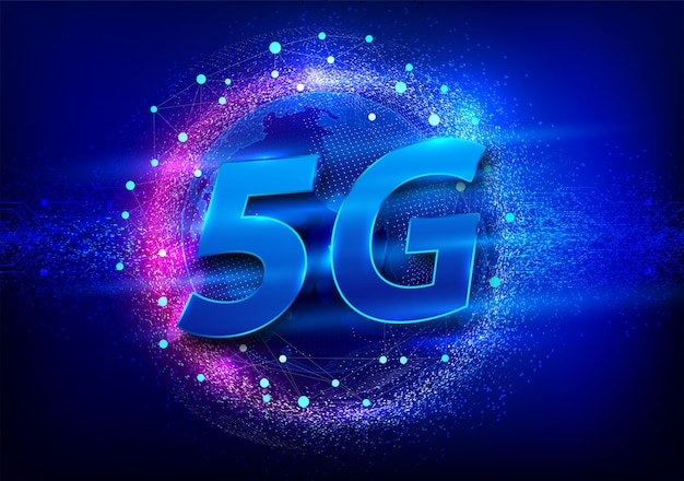 Vector 5g 글로벌 네트워크 연결.