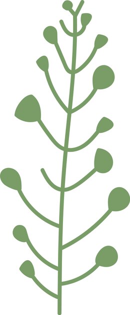 Vector 抽象的な植物の葉のデザイン