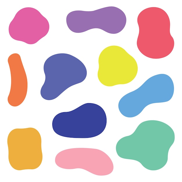Vector abstract vloeistofvormen samenstelling