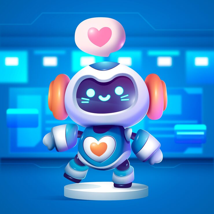 Ai robot illustration