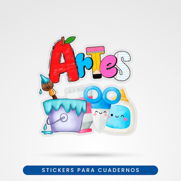 Вектор стикер artes