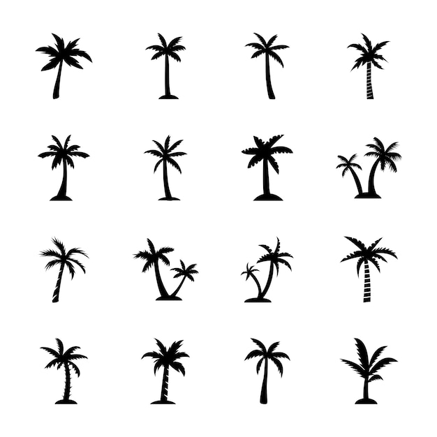 Vector beukenboompictogrammen