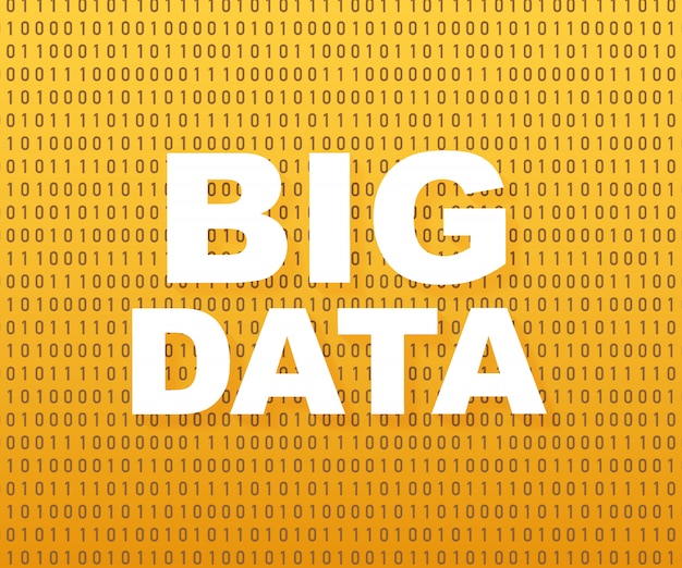 Vector big data-analyse van informatie.