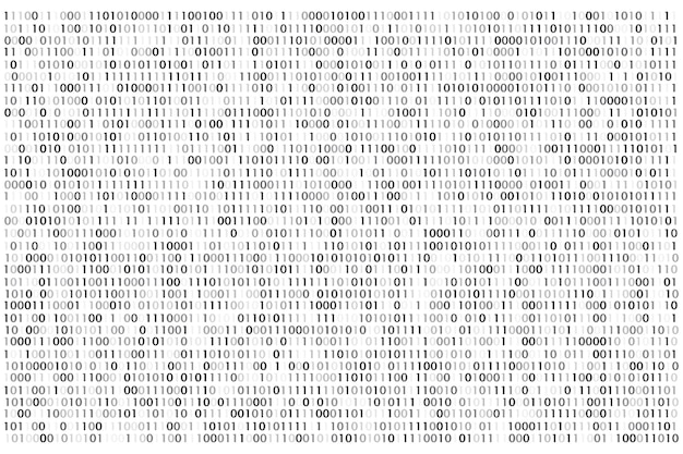 Vector binary code matrix binary words vector achtergrond tech data analyse vector achtergrond