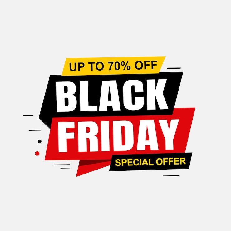 Vector black friday verkoop evenement sjabloon