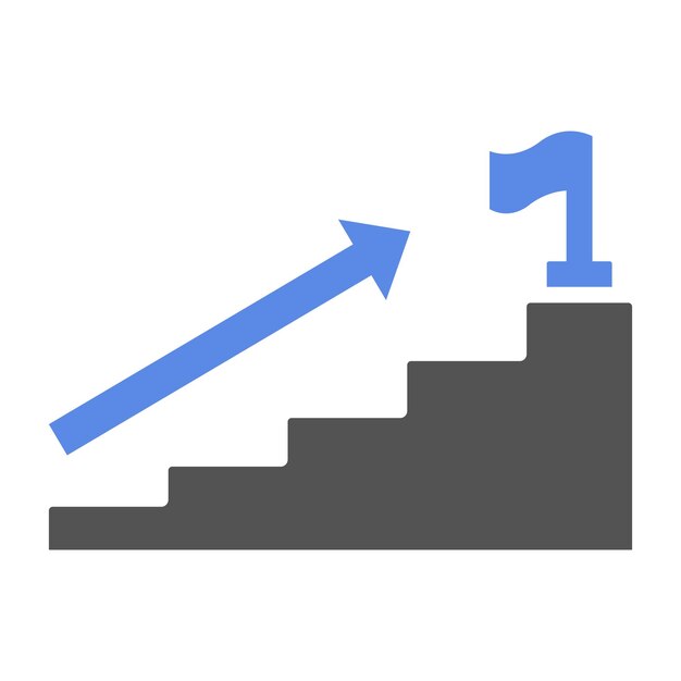 Vector carrièrepad icon stijl