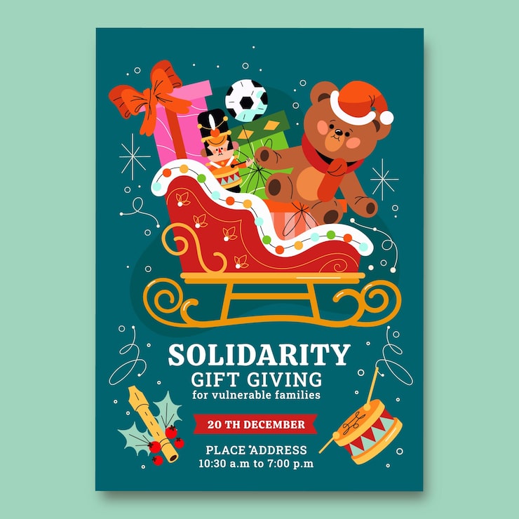 Christmas  celebration template