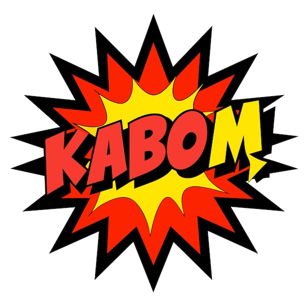 Vector comic kaboom splash vector illustratie