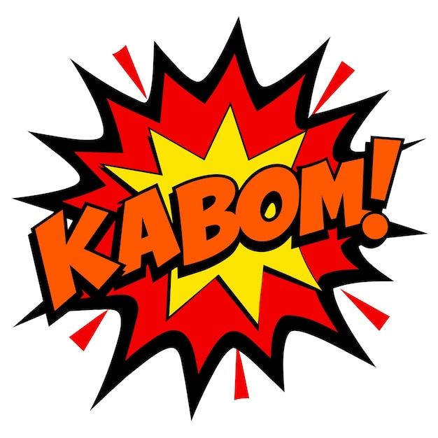 Vector comic kaboom splash vector illustratie